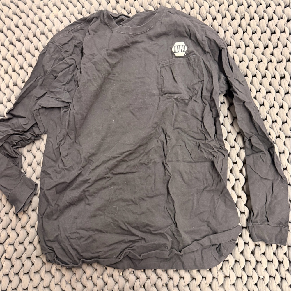 NAPA Hanes Classic Black Long Sleeve Tee